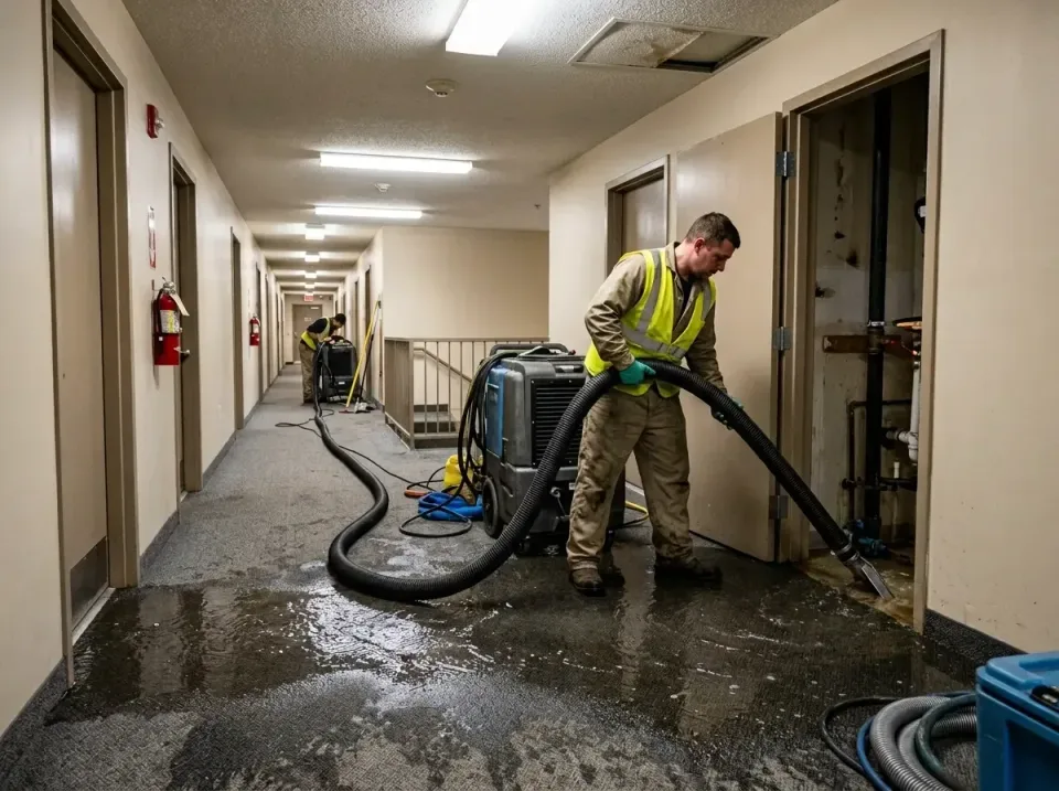 multi-unit-apartment-hallway-f-005 — frequently asked questions, Emergency Burst Pipe Water Extraction & Removal in East New…
